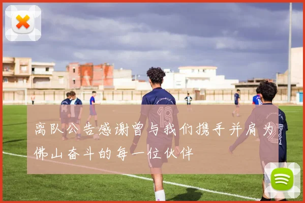 离队公告感谢曾与我们携手并肩为佛山奋斗的每一位伙伴